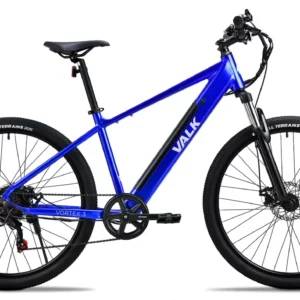 valk vortex 3 electric bike, medium frame mountain ebike, blue