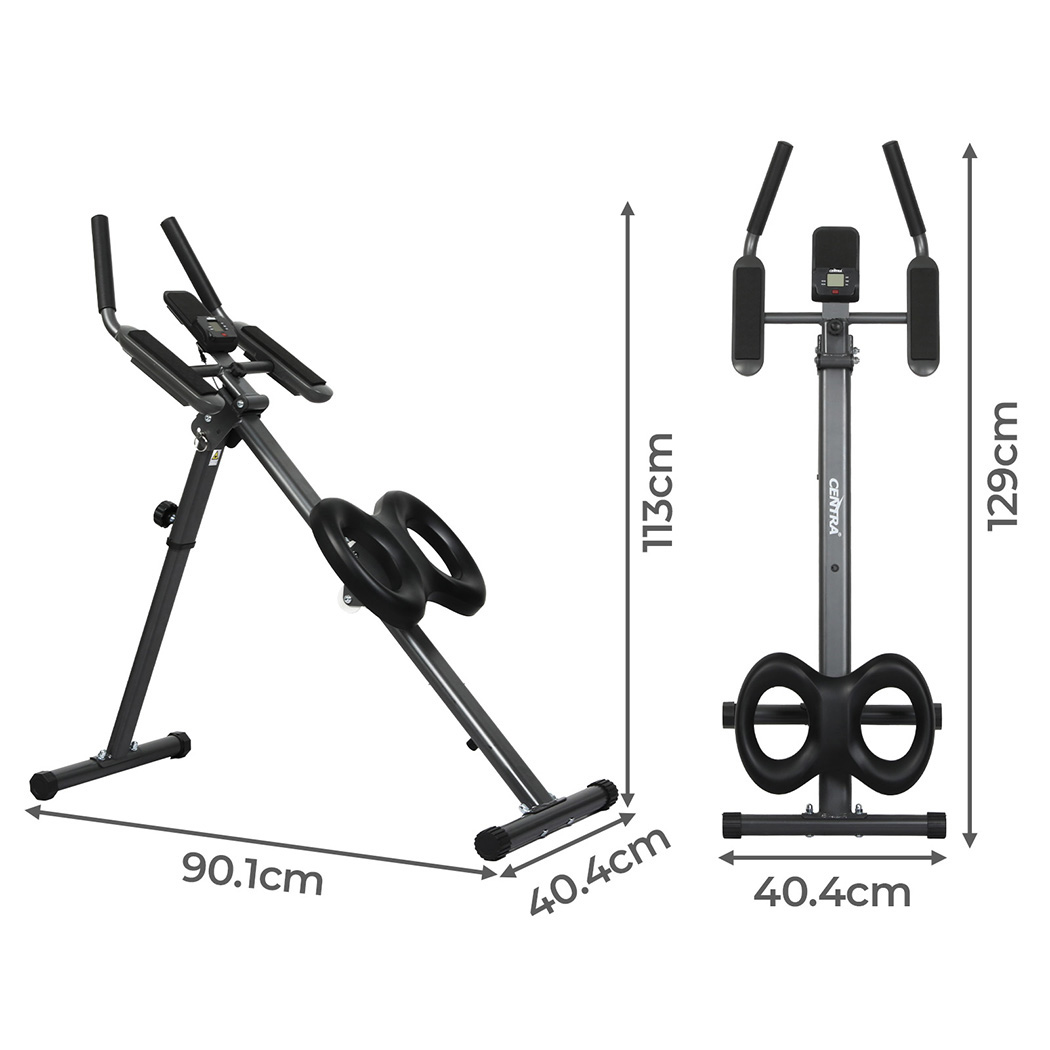 centra foldable adjustment ab machine black centra foldable adjustment ab machine black