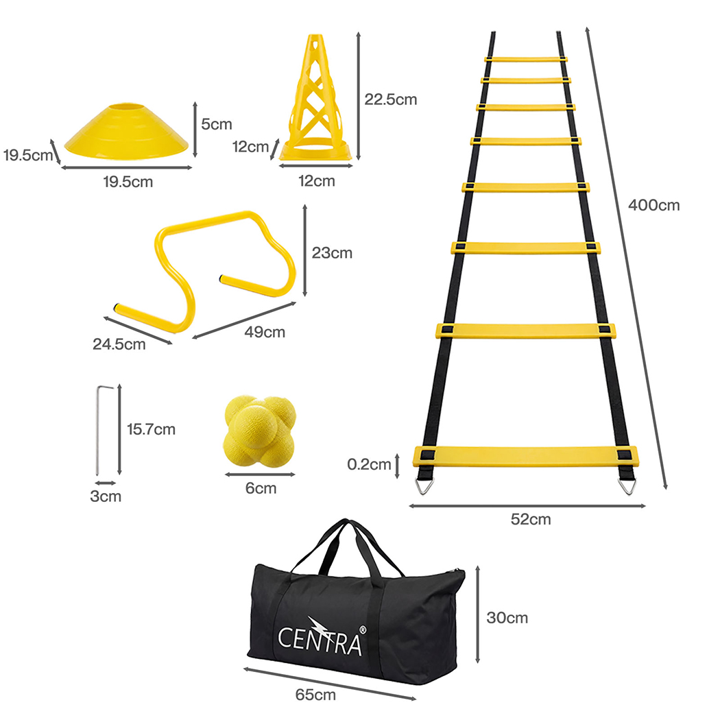 centra 39pcs speed agility training set soccer training equipment workout centra 39pcs speed agility training set soccer training equipment workout