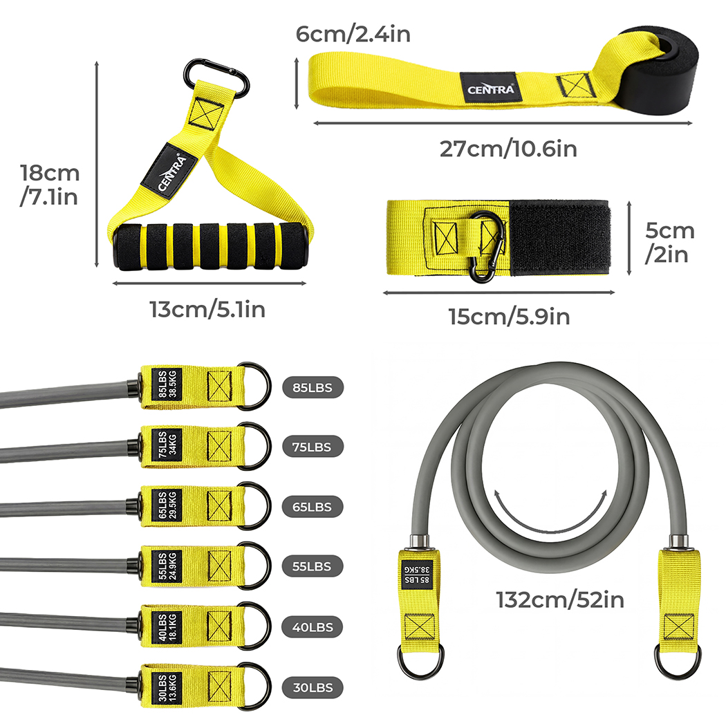 centra 12 pcs resistance bands set heavy duty workout bands strength training centra 12 pcs resistance bands set heavy duty workout bands strength training