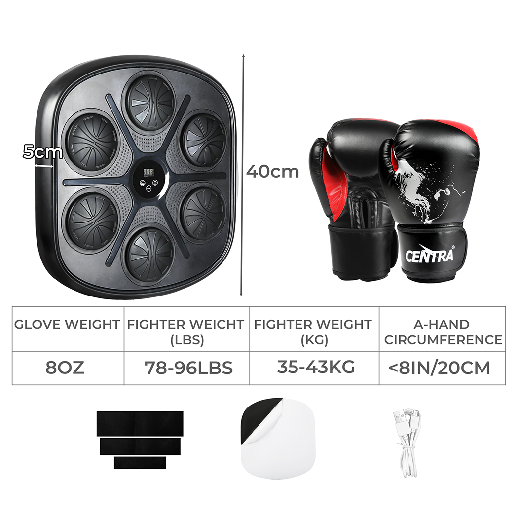 centra punching box with 8 oz boxing glove centra punching box with 8 oz boxing glove